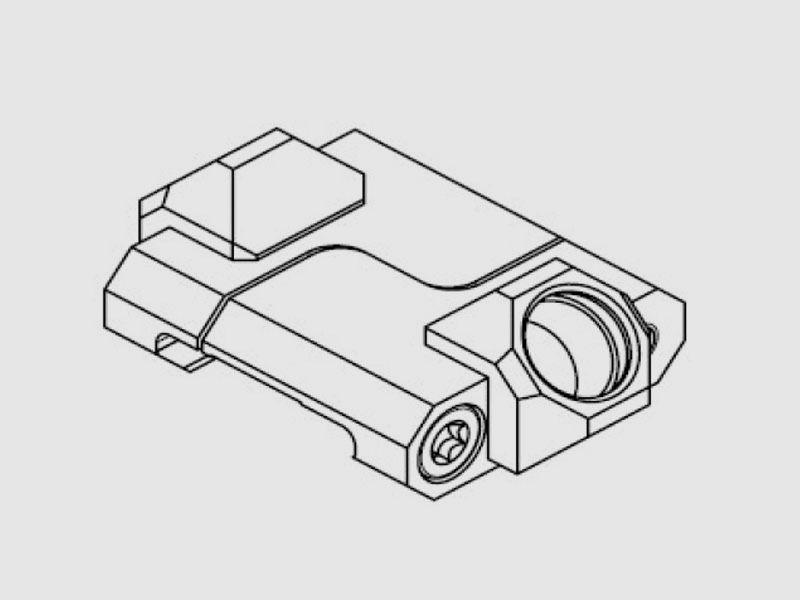B&T Supporto per cinghia QD 45°, ambidestro