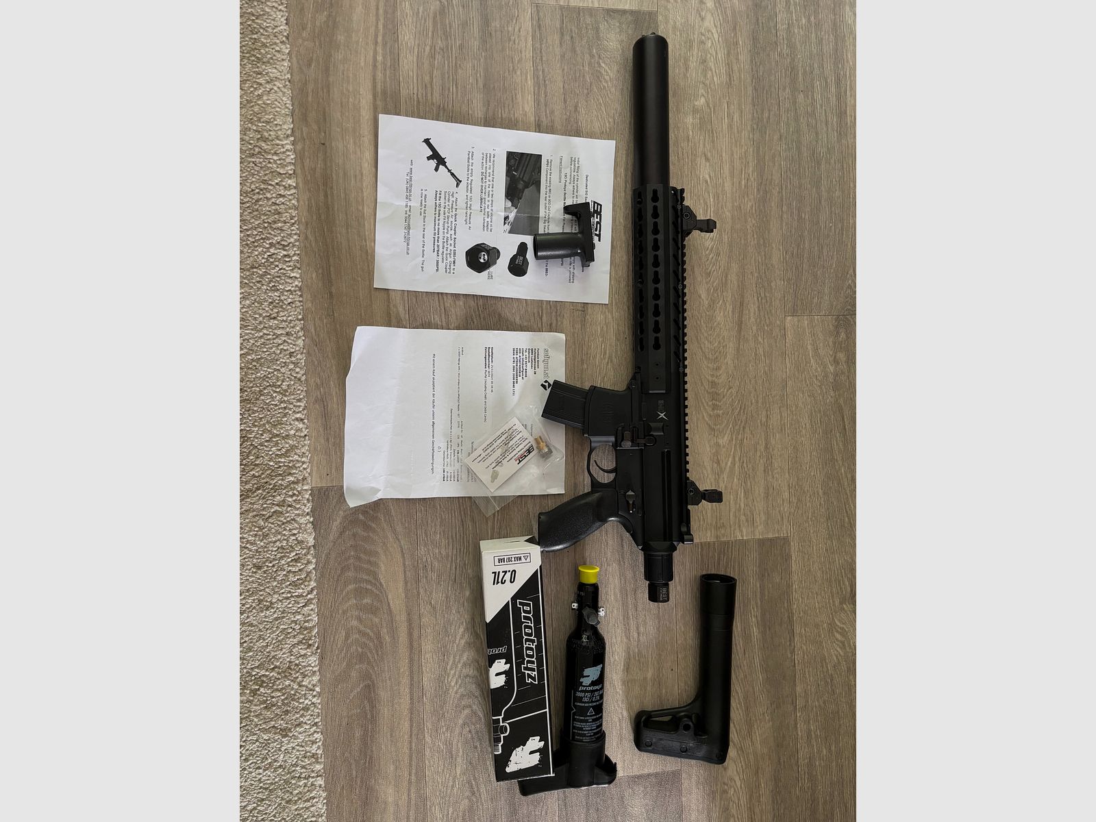Sig Sauer MCX Pressluft / HPA / co2