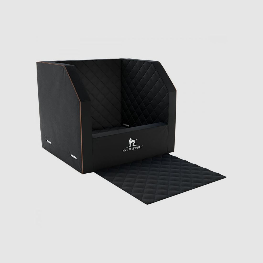 Knuffelwuff Cargo Hunde Auto Transportbox Vordersitz Größe 2 - 45x 45x 30cm