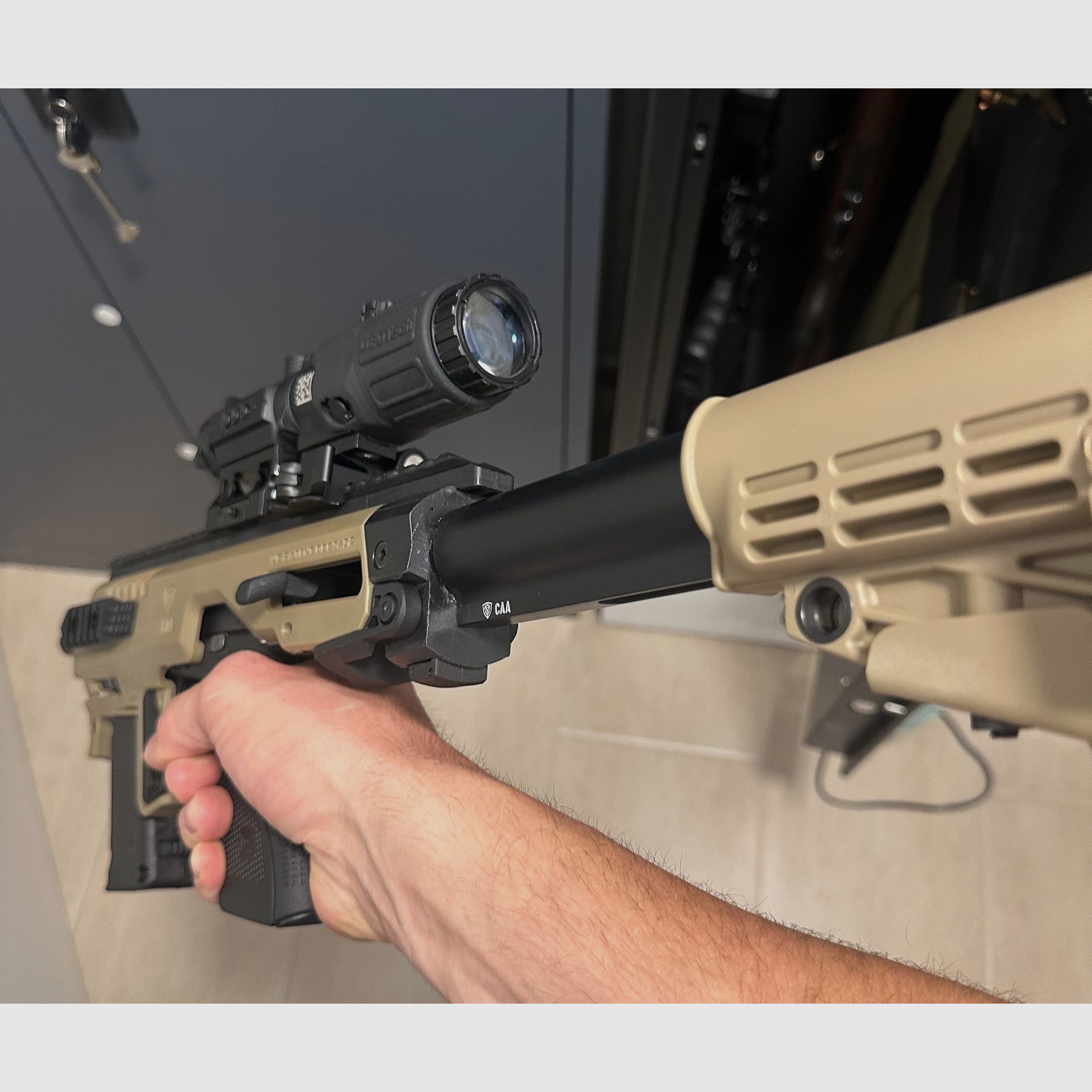 Micro Roni Gen 4x für Glock in FDE mit Schubschaft 