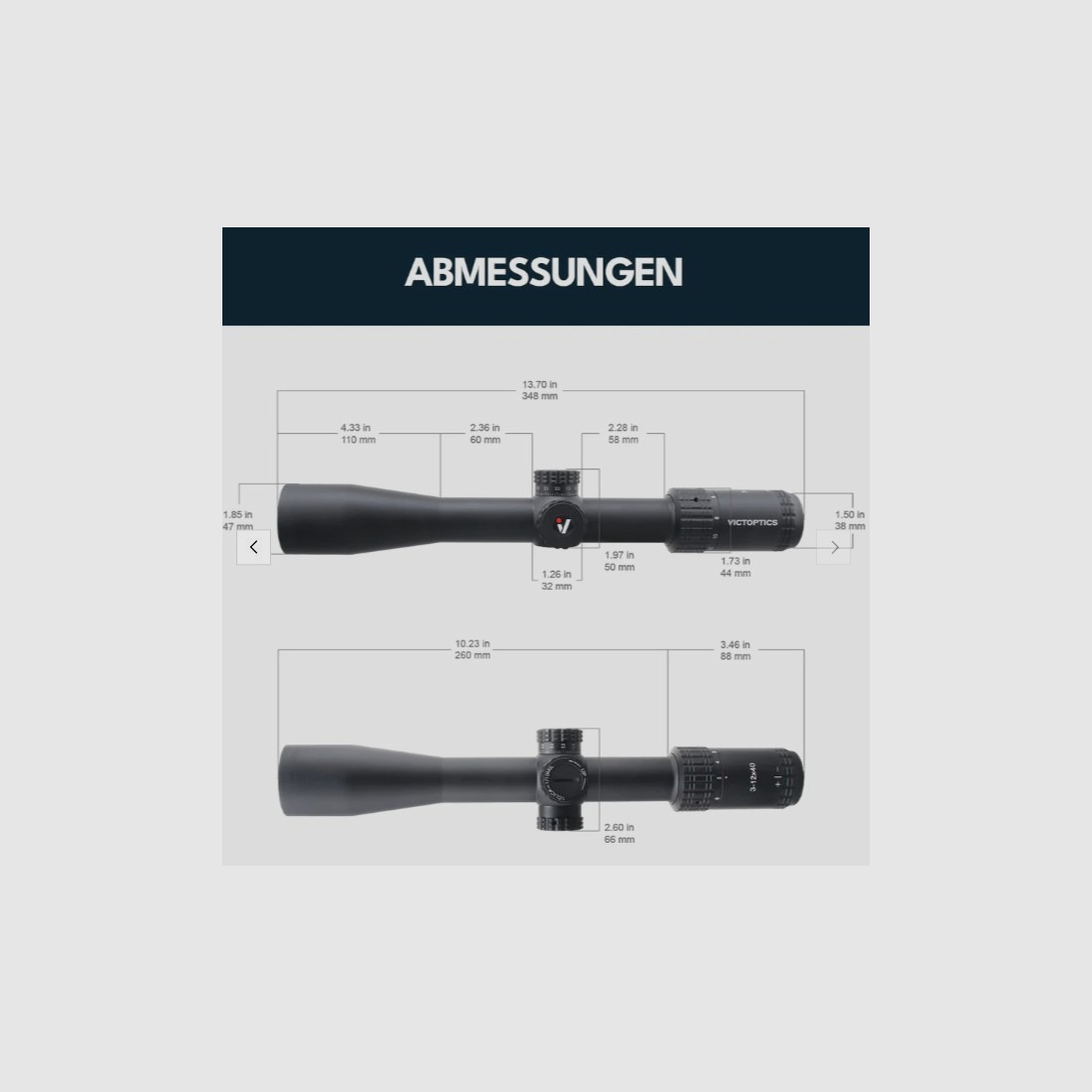 Victoptics OPSL31 S4 Zielfernrohr 3-12x40 - für 21mm Picatinny/Weaver