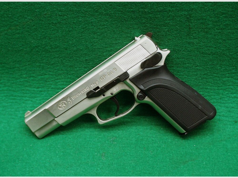 Pistola de alarma Browning GPDA 9, niquelada