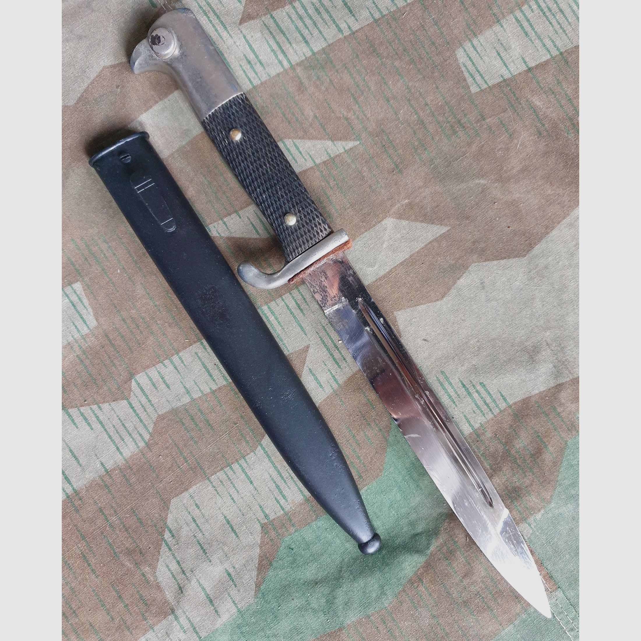 Bayoneta de salida 2 WK / WWII K98 Extra bayoneta Alexander ALCOSO Solingen, imagen 1 de 6