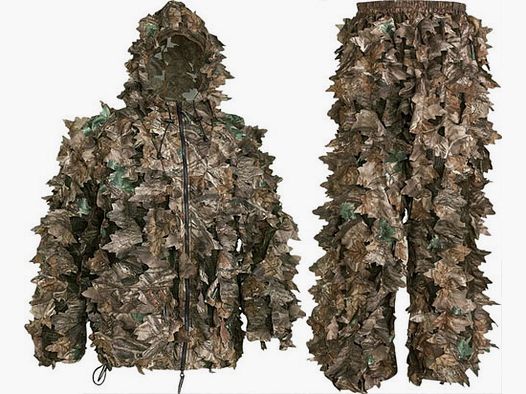 Ensemble Delux 3-D Bltter CAMOUFLAGE WOOD couverture - costume de camouflage taille M