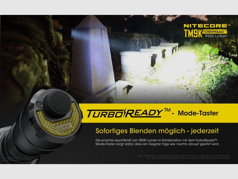 Nitecore TM9K Taschenlampe TM9K 9500 Lumen