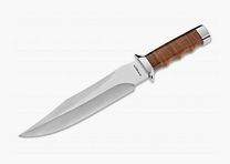 COLTELLO MAGNUM GIANT BOWIE 440 con fodero in pelle