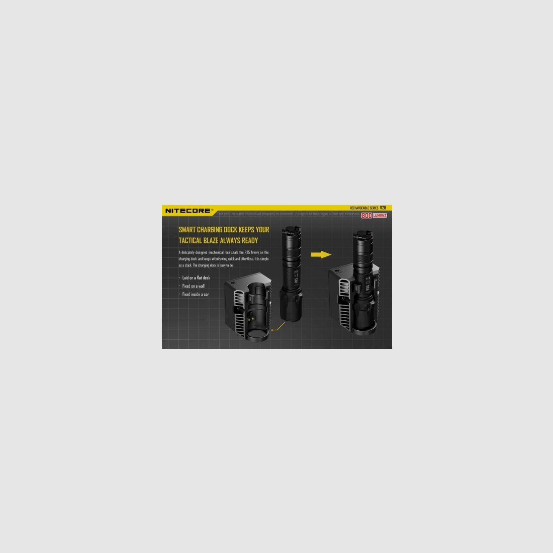 Nitecore R25 flashlight, 800 lumens, image 9 of 30