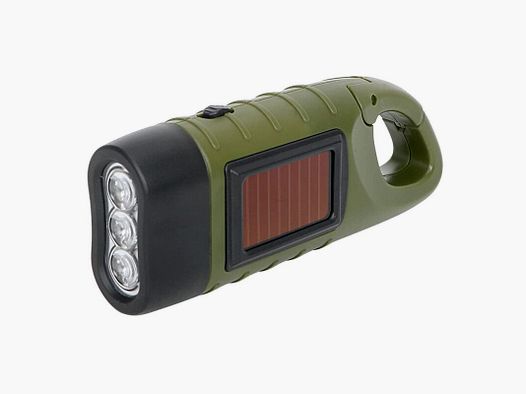 Latarka z karabinkiem solar i dynamo
