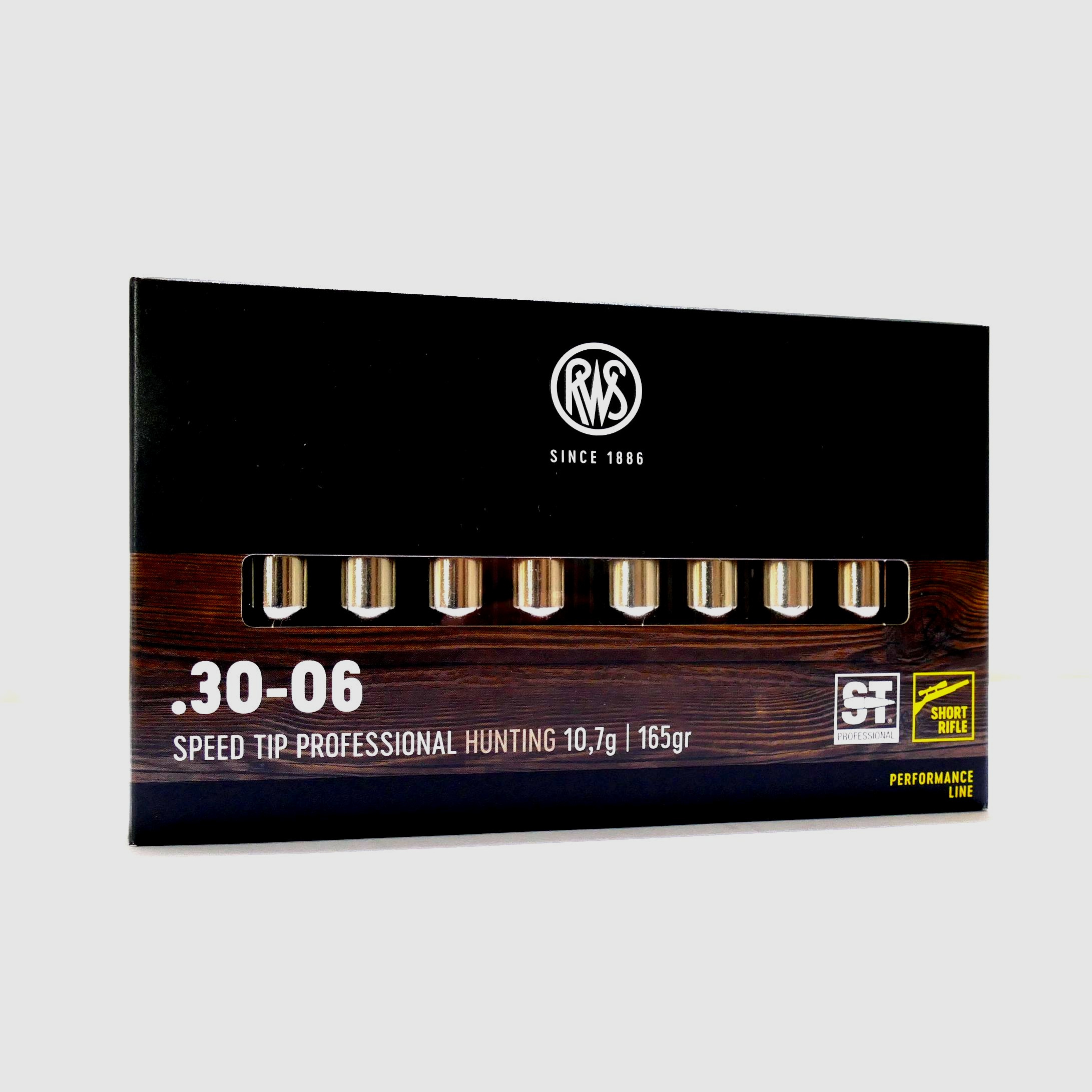 RWS .30-06 Speed Tip Pro Short Bar 10.7g/165grs Rifle Cartridges