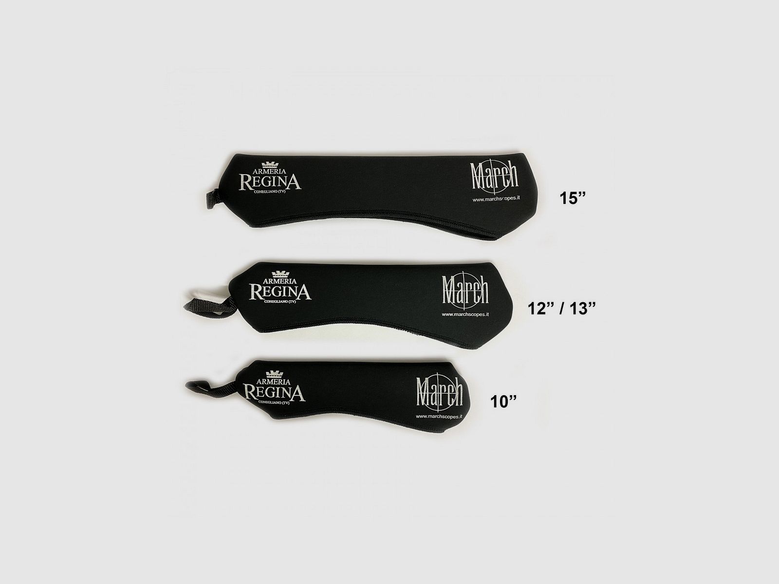 MARCH Zielfernrohrschutz aus schwarzem Neopren