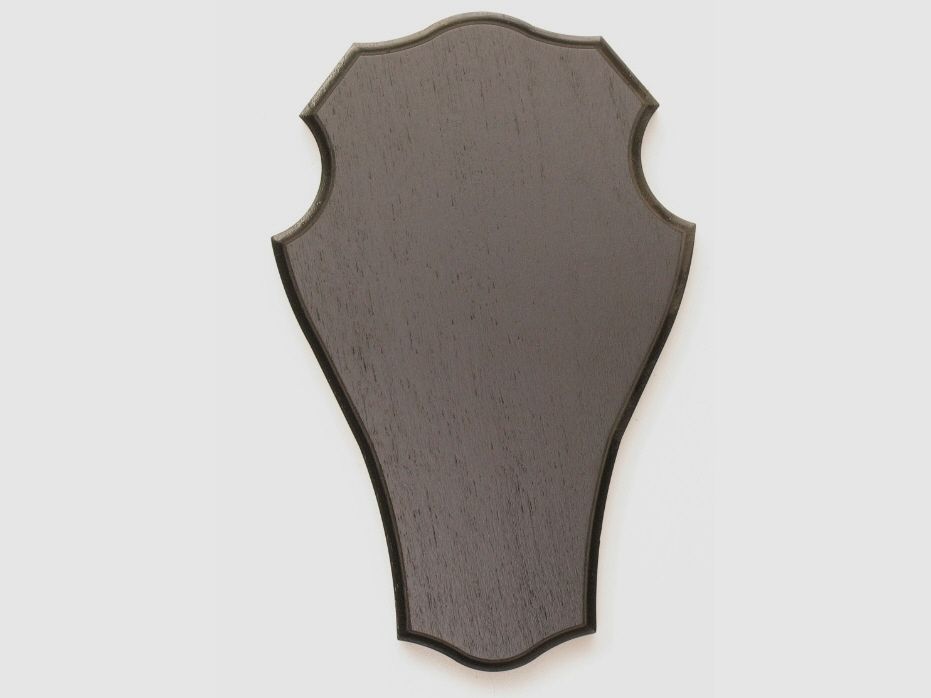 Panneau rond avec cerf n° 53, noir, 52x26 cm
