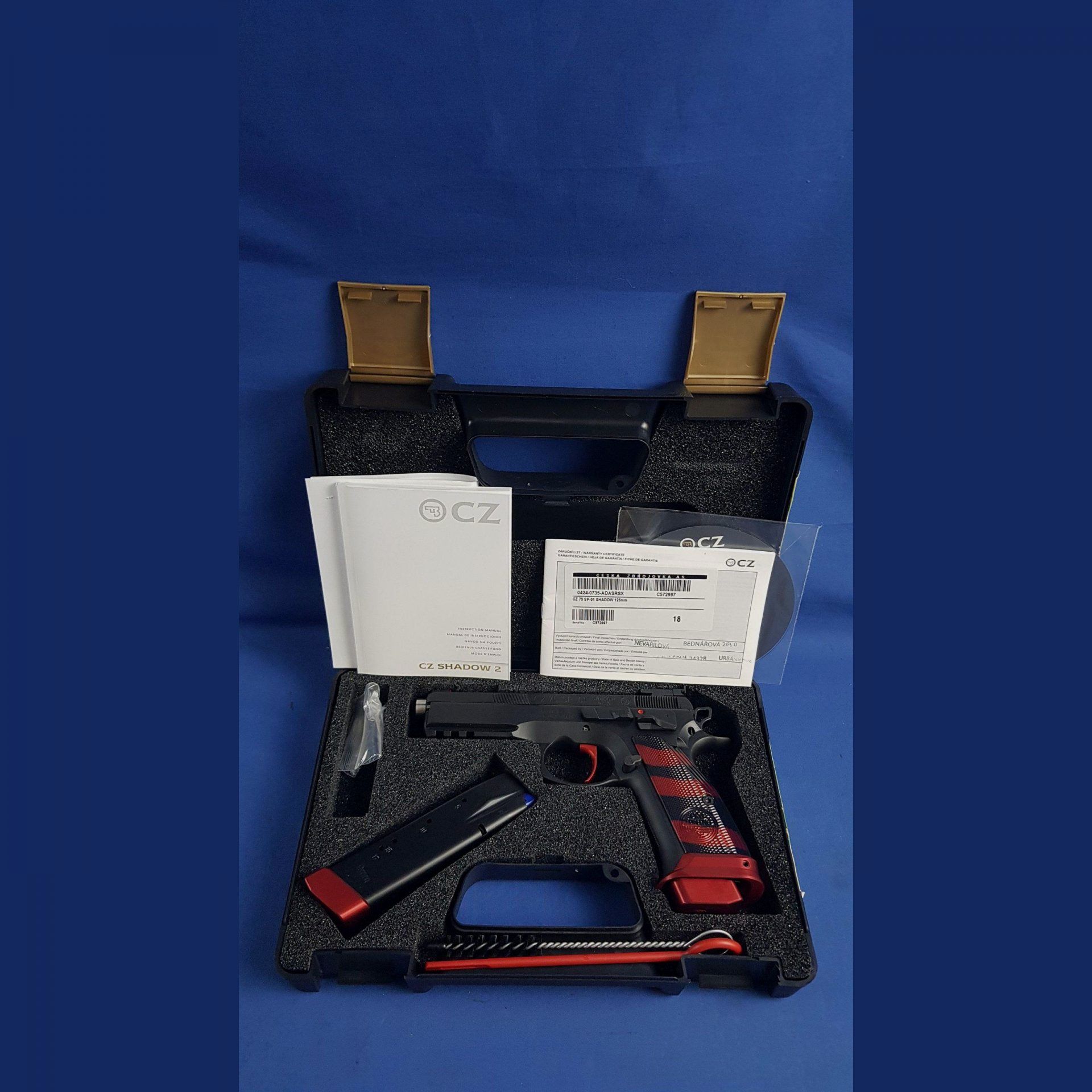 CZ75 SP01 Shadow ,,Boa rot“ Pro Tuning, Kal.9×19, Bild 3 von 3