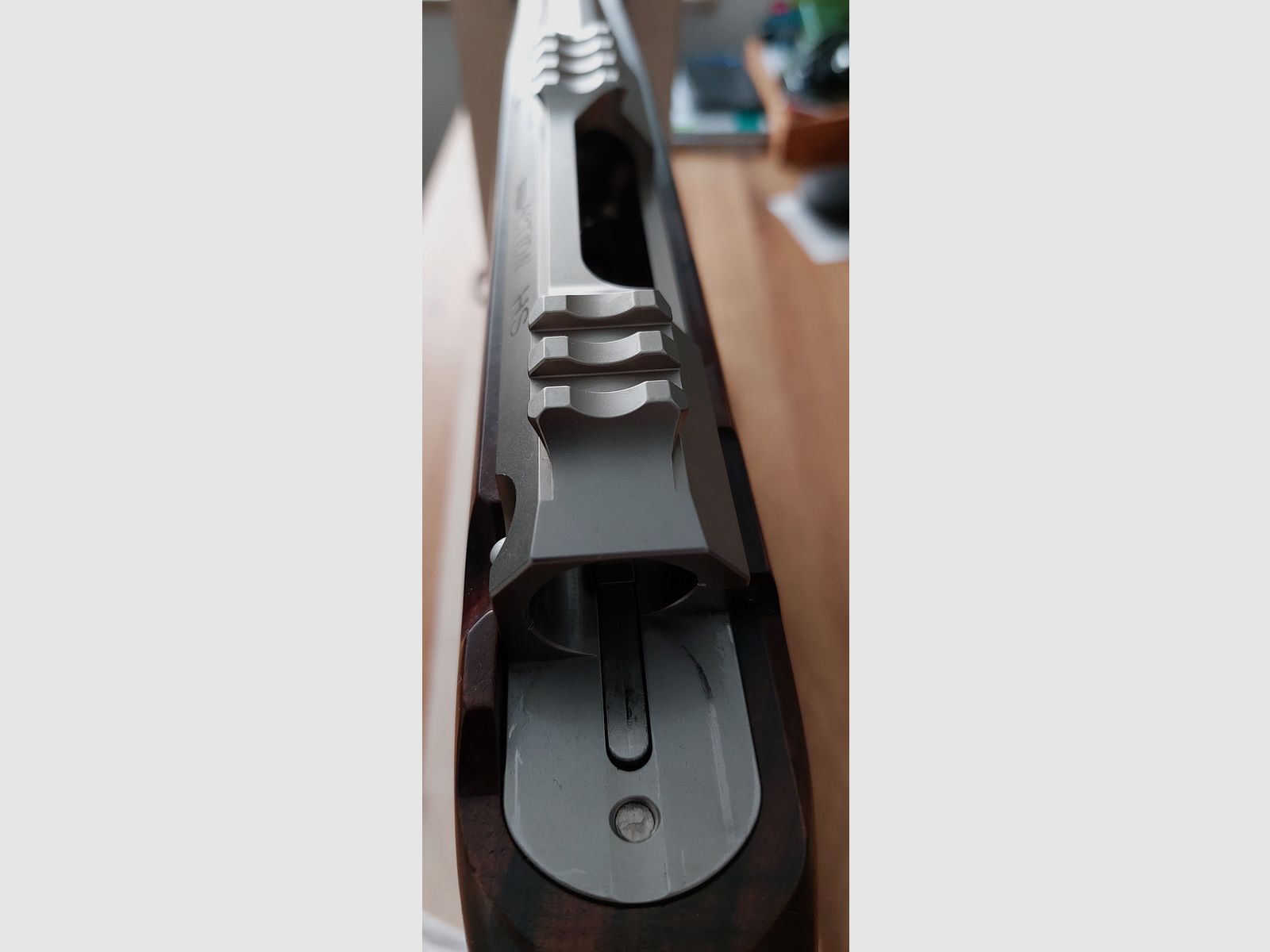 Action en acier HS nickelée en .308 Winchester avec un canon de 51 cm