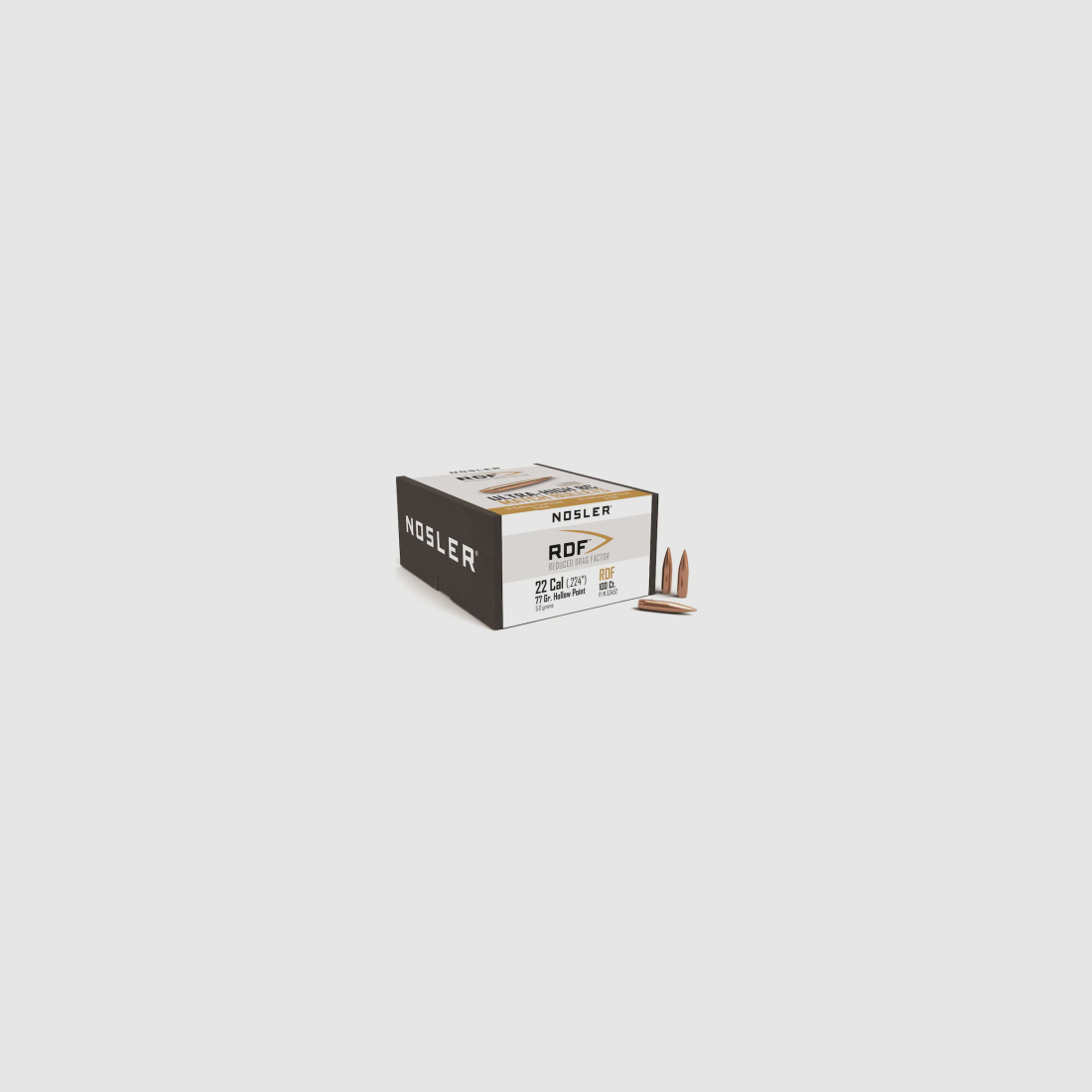 Nosler Geschoss .22/.224 RDF 77GR HPBT 100 Stück, Bild 1 von 2