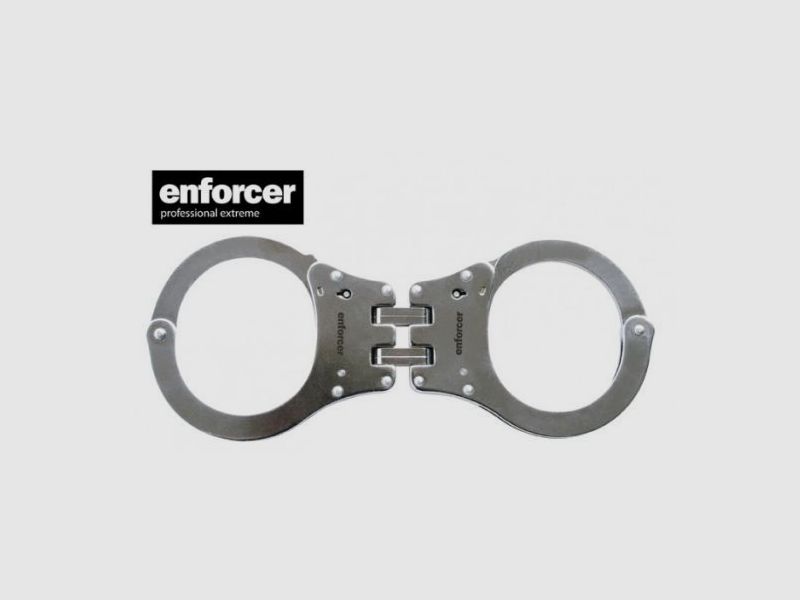 ENFORCER HANDSCHELLEN AUS EDELSTAHL - MIT SICHERUNG