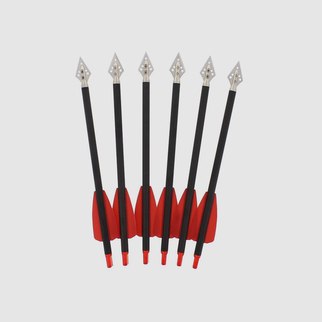 Pfeile fĂĽr ArmbrĂĽste Armbrustpfeile 7,5 Zoll Carbon Broadhead Jagdspitze 6 StĂĽck (P18)