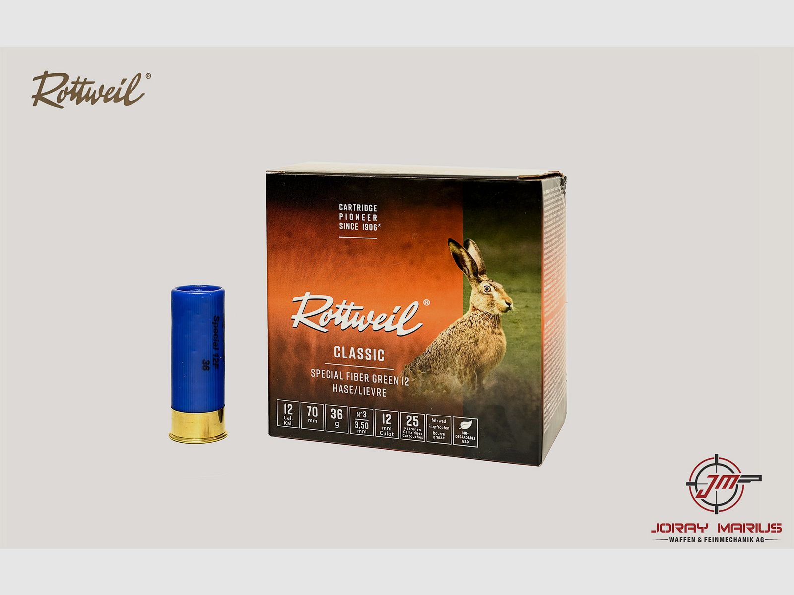 12/70 Rottweil Classic 36gr Hare Green No.3 (3.5mm)