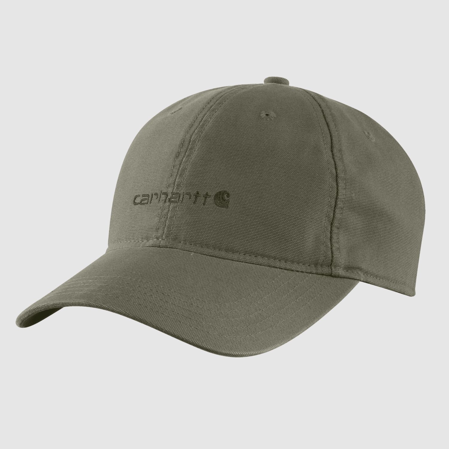 Carhartt Canvas Embroidered Graphic Cap Women Dusty Olive