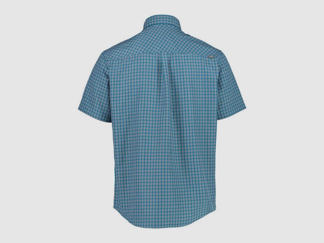 CMP Kurzarm-Hemd mit Karomuster Ottanio-Zement 58