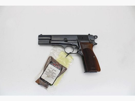 Browning High Power Pistol Cal. 9 Para with KN Grip Plates 9mm Luger