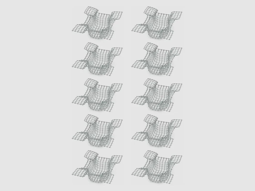 Trichter für Futterspender Metall Maschen 5x5mm Set von 10, Bild 1 von 3