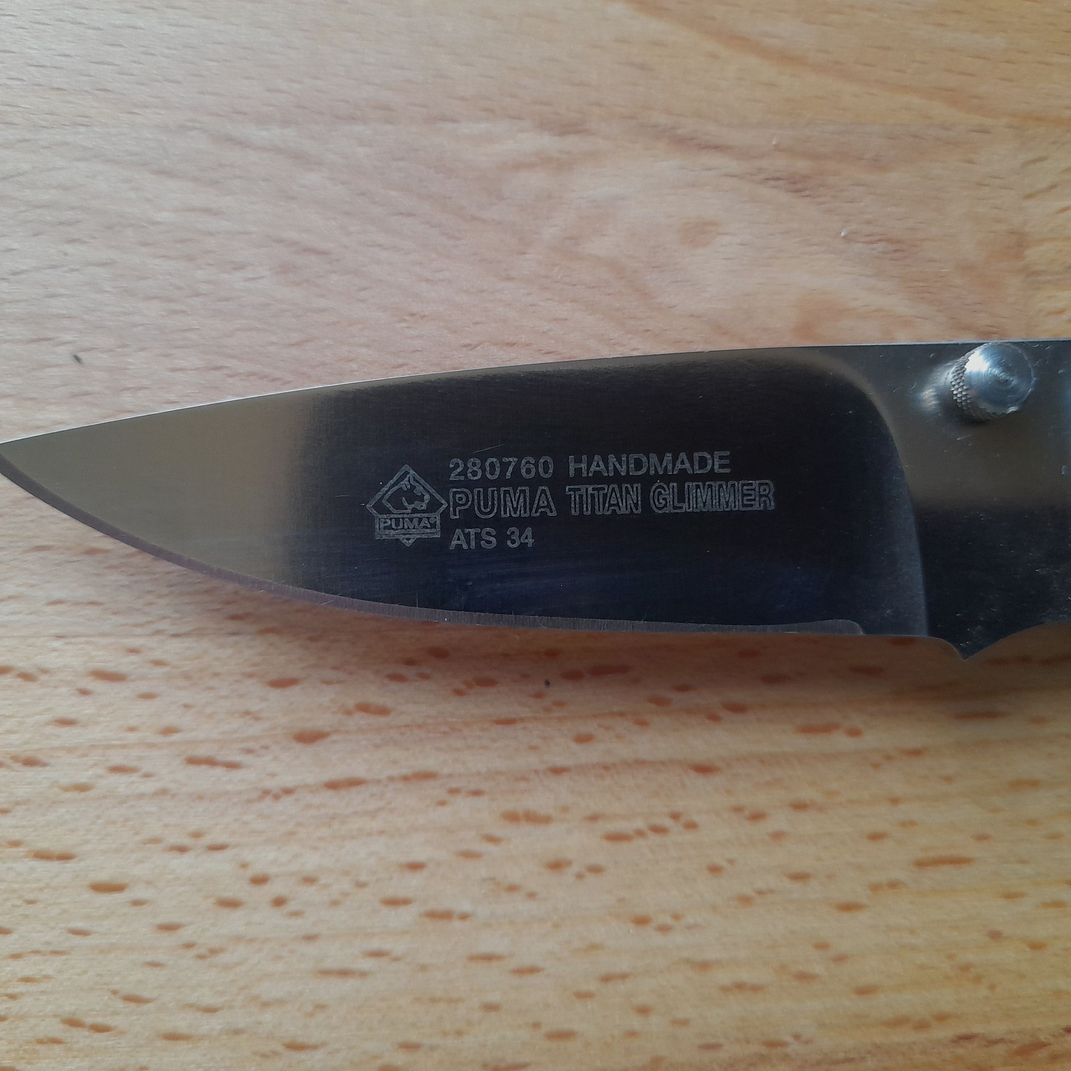 Taschenmesser Puma Titan Glimmer ATS 34 Messer, Klappmesser Gesamtlänge ca.17 cm.  190.--