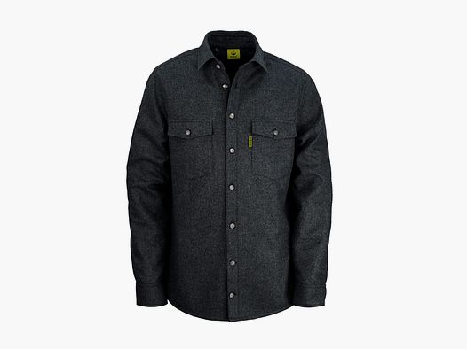 Merino Loden Shirt "Grimbart", anthracite - New Fit