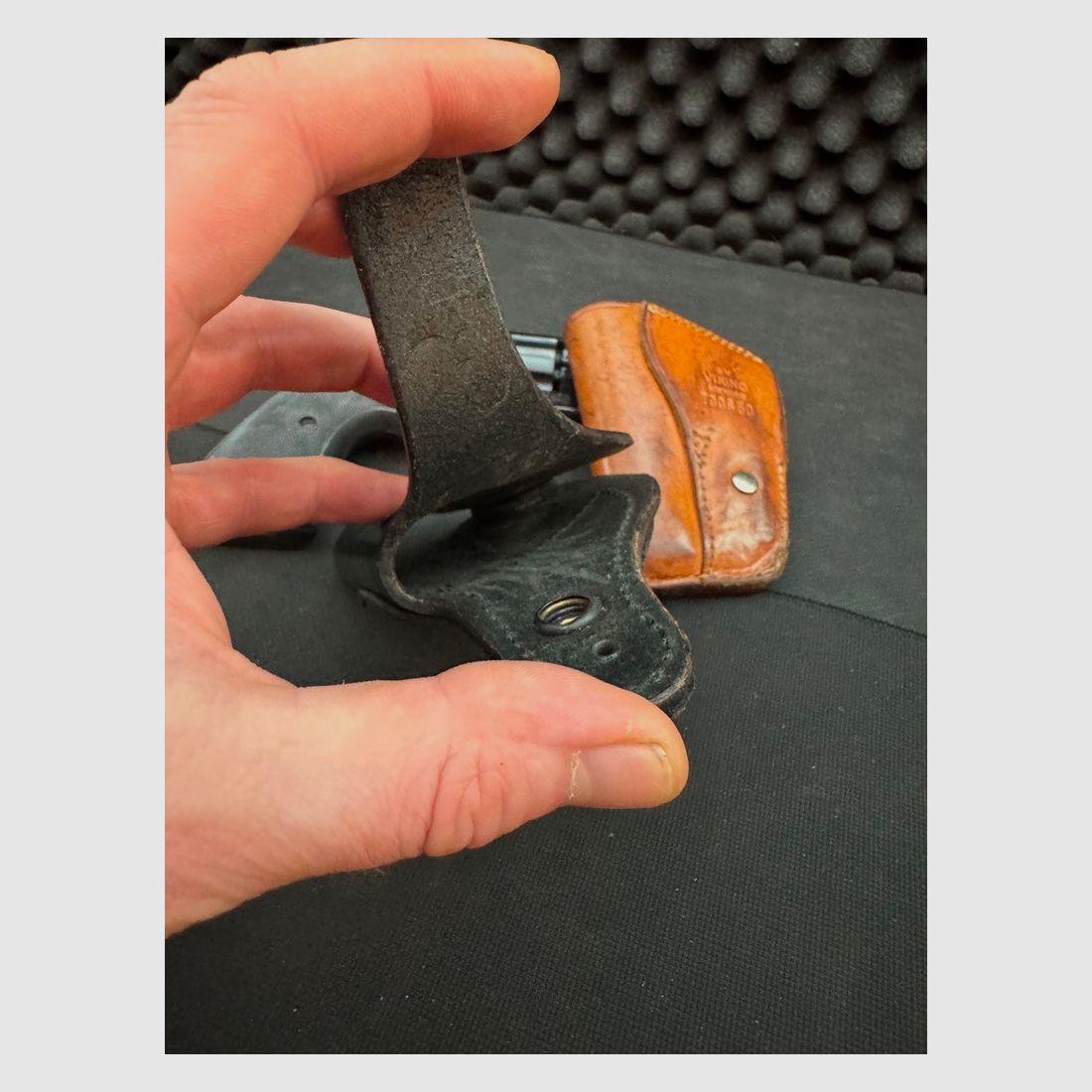 Schnellziehholster Gürtelholster Set, Revolver (?), Brian C Foster und VIKING, Markenholster