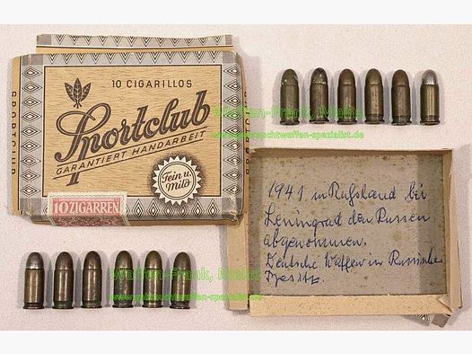 Geco - Fürth Kriegserinnerung/Konvolut 7,65 mm Browning