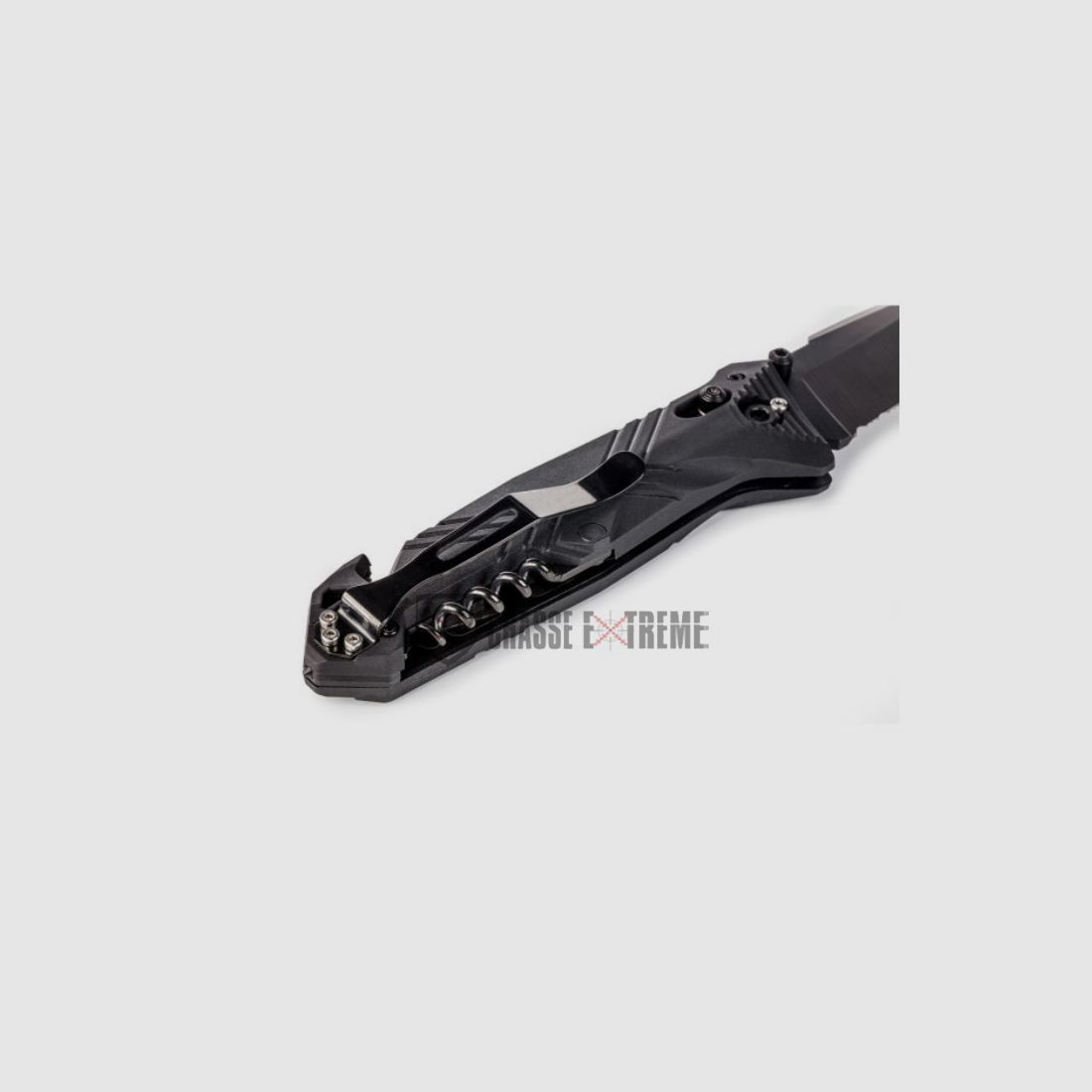 Couteau de Poche CAC S200 Serration PA6 Noir, image 3 sur 4
