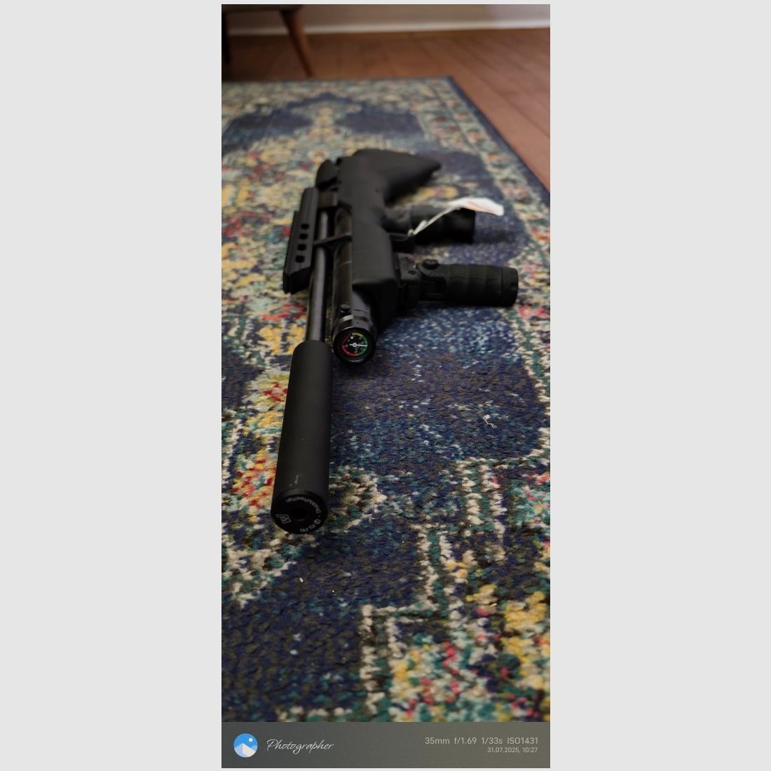 Weihrauch HW 100 Bullpup/ Geluidsdemper/ 410mm looplengte/ 4,5 mm/ F-keurmerk