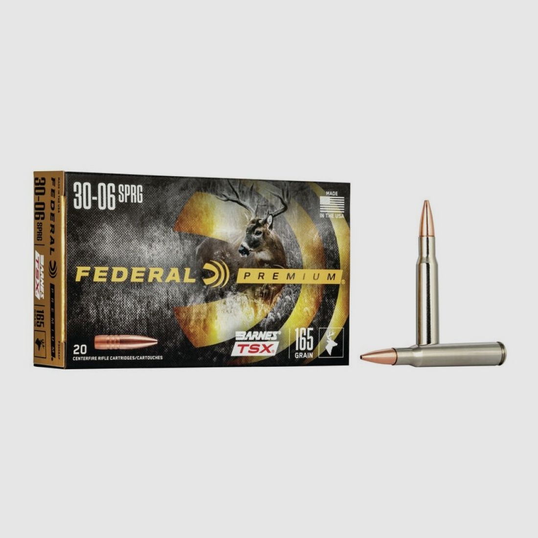 30-06 Springfield Federal 165 gr Barnes TSX VE20