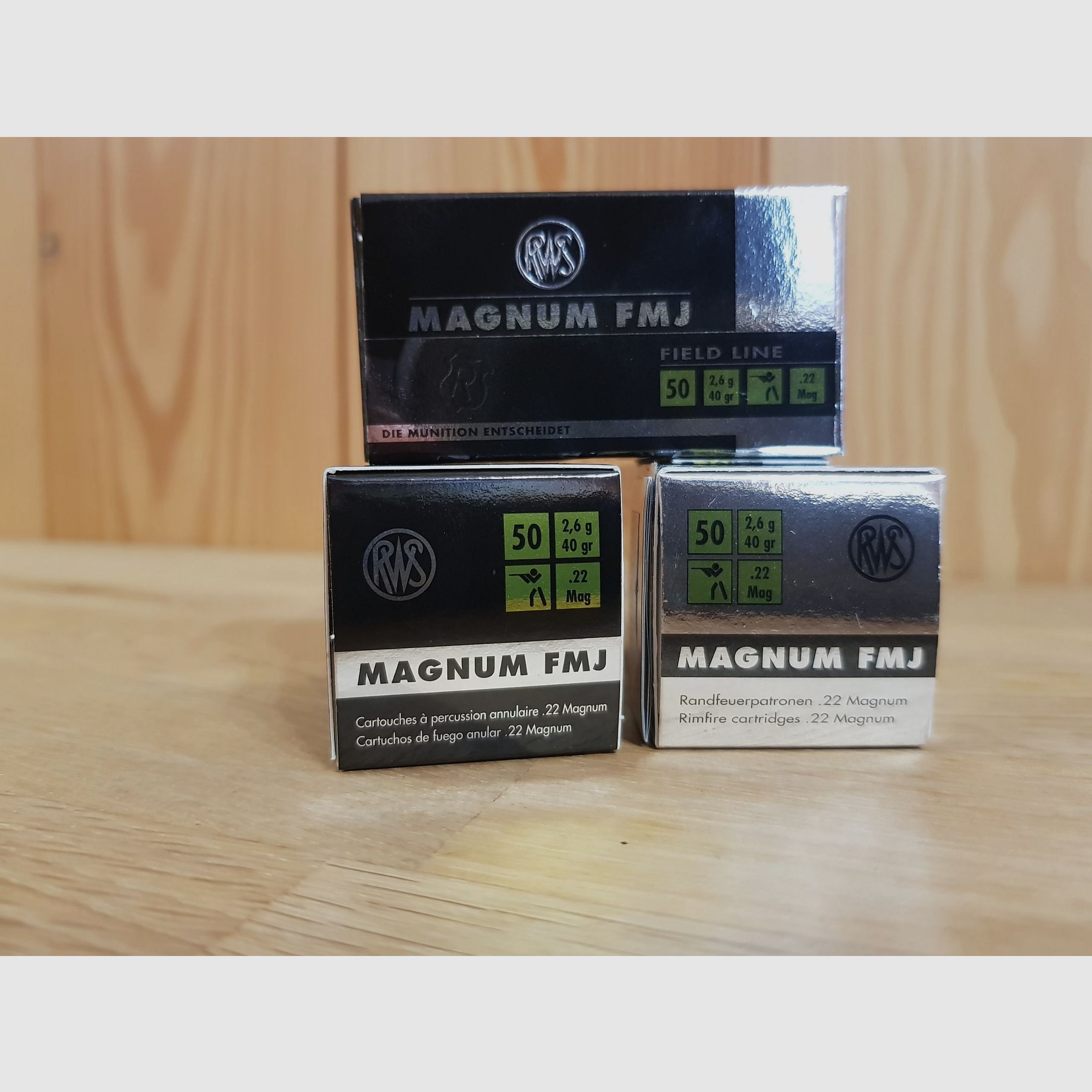 RWS MUNITION Kal. 22 MAG. FMJ 40 GR