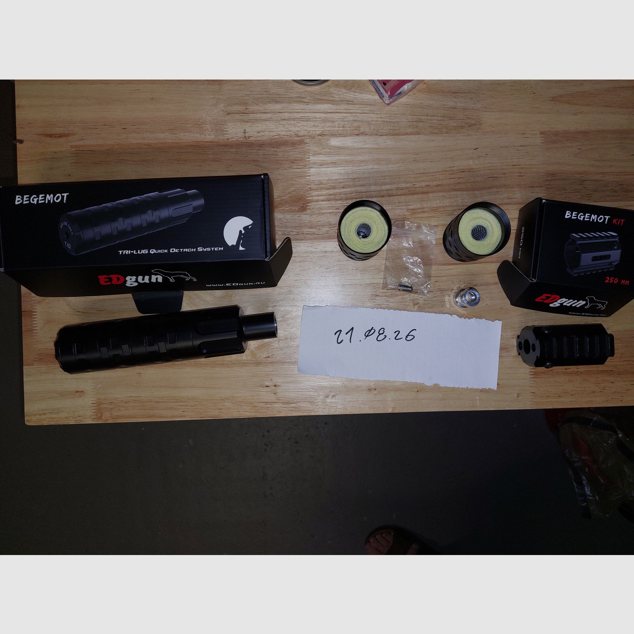 EDgun · Behemoth · QD Silencer · TRI-LUG KIT Picatinny Leshiy 2