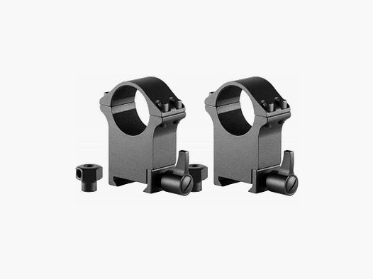 Hawke Professional Steel Ring Mount Weaver 1" Extra Wysoki QD-Hebel 2 szt. Wysokość 23 mm