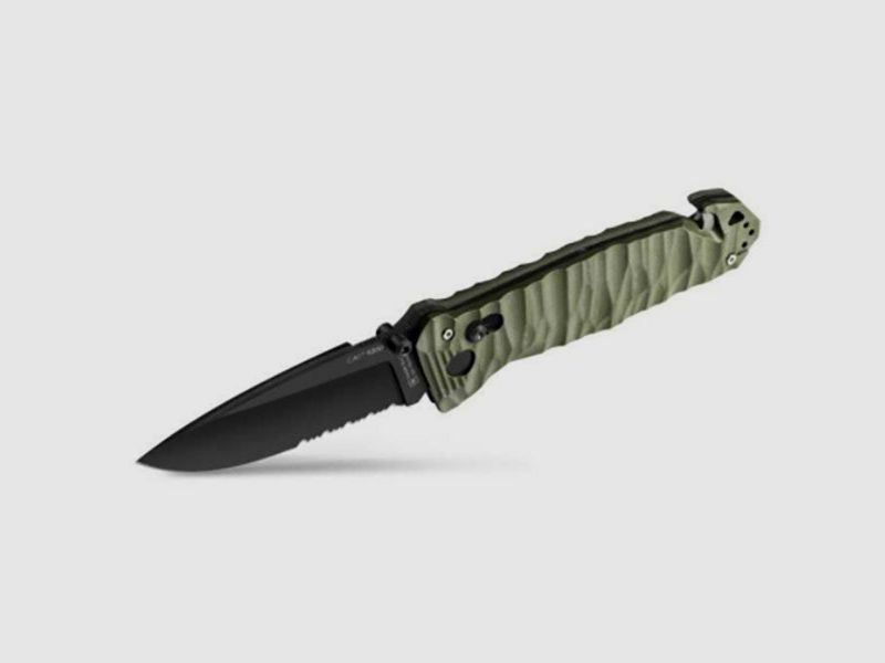 Folding Knife CAC S200, serrated edge, G10, image 1 of 3