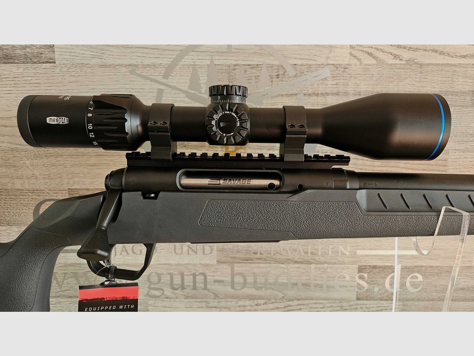 Repeater rifle Savage AXIS II Gray .300AAC Blackout complete set special price - new goods from the specialist trade