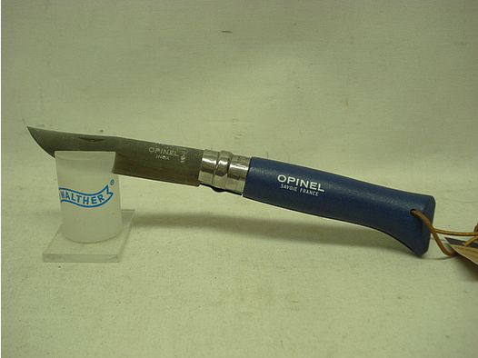 Messer No. 08 Colorama - Griff aus Buche, dunkel-blau