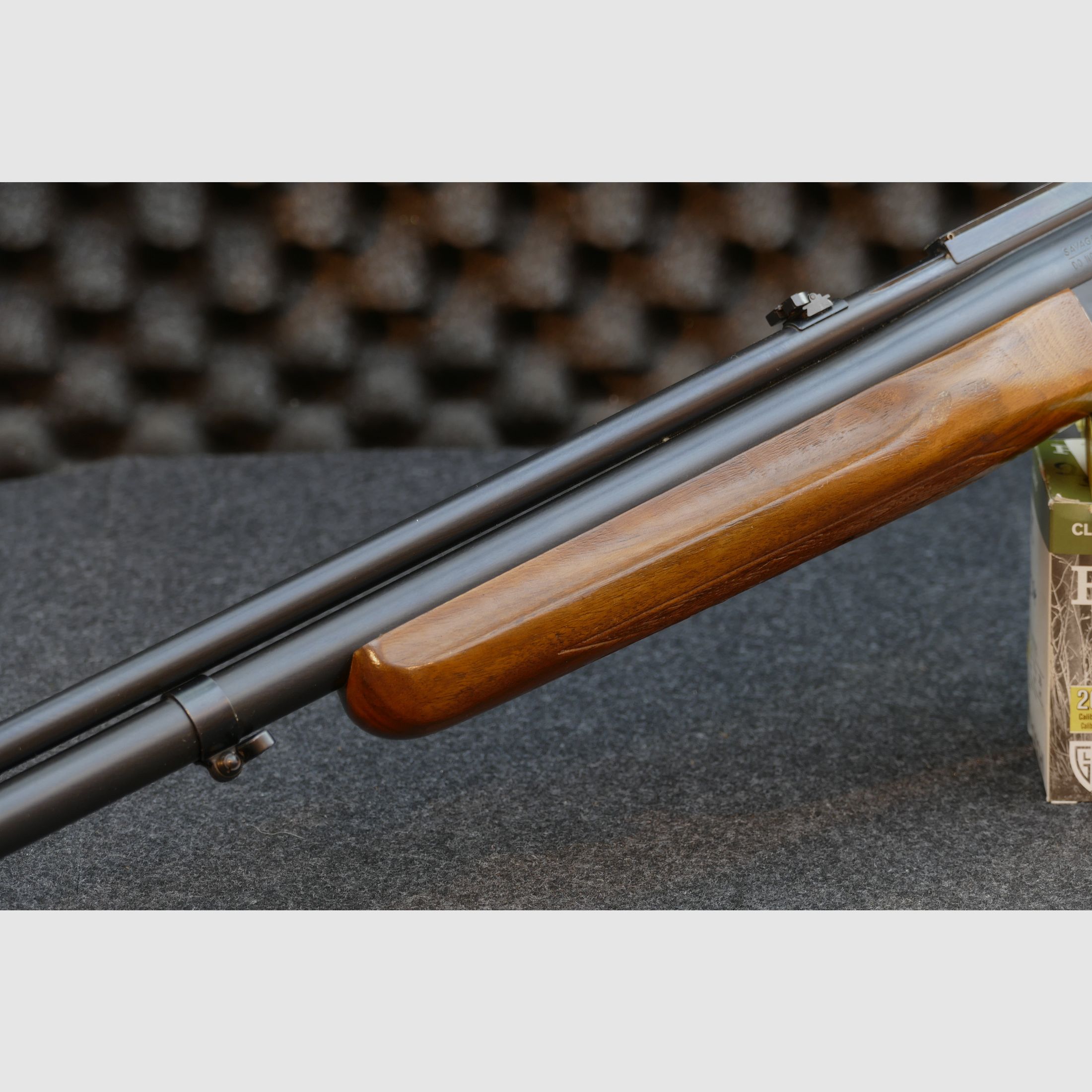 Savage Model 24 — Serie P, Bockbüchsflinte, 22WMR, 20/70, Bunthärtung, einfache Optik - Sammlerzustand