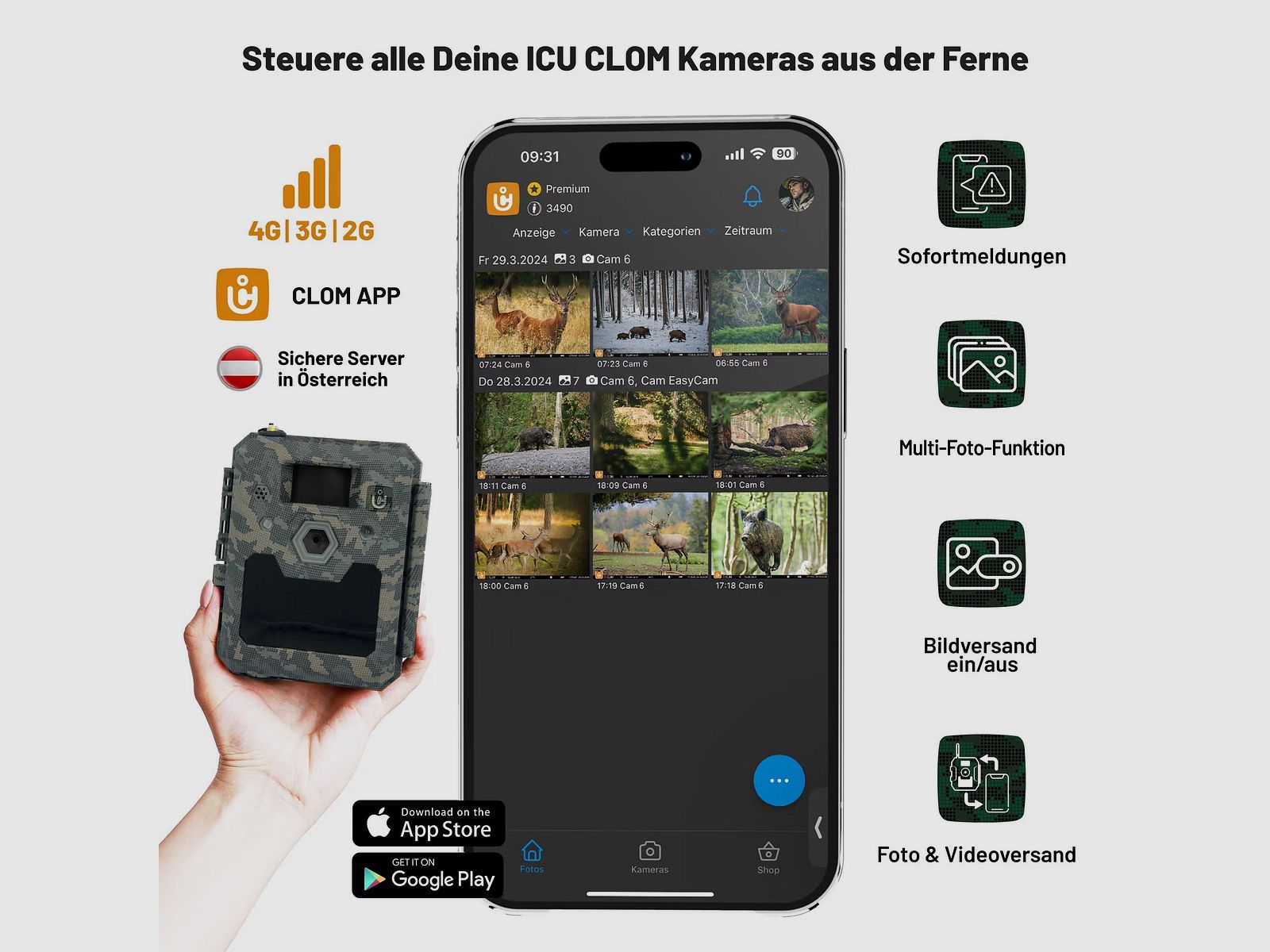 ICUserver Clom Cam 6 fototrappola, immagine 23 di 24