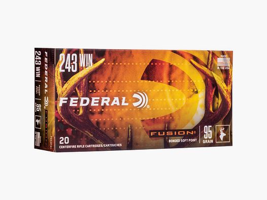 Federal Ammunition .243 Win. Fusion 6.2g/95grs.