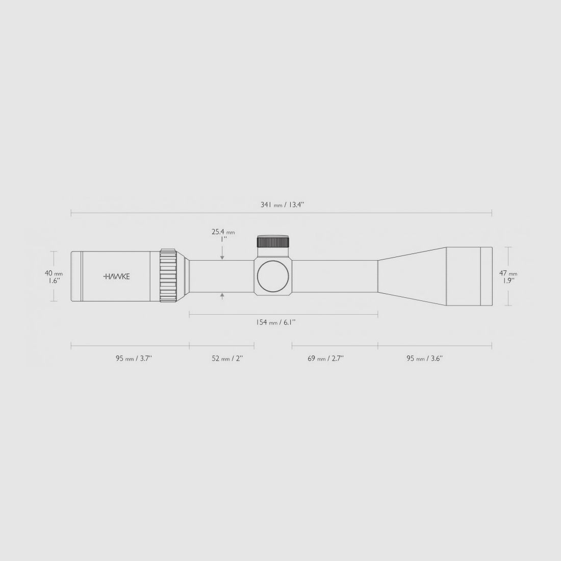 LUNETTE HAWKE VANTAGE 4-12X40 30.30 (14139), image 3 sur 3