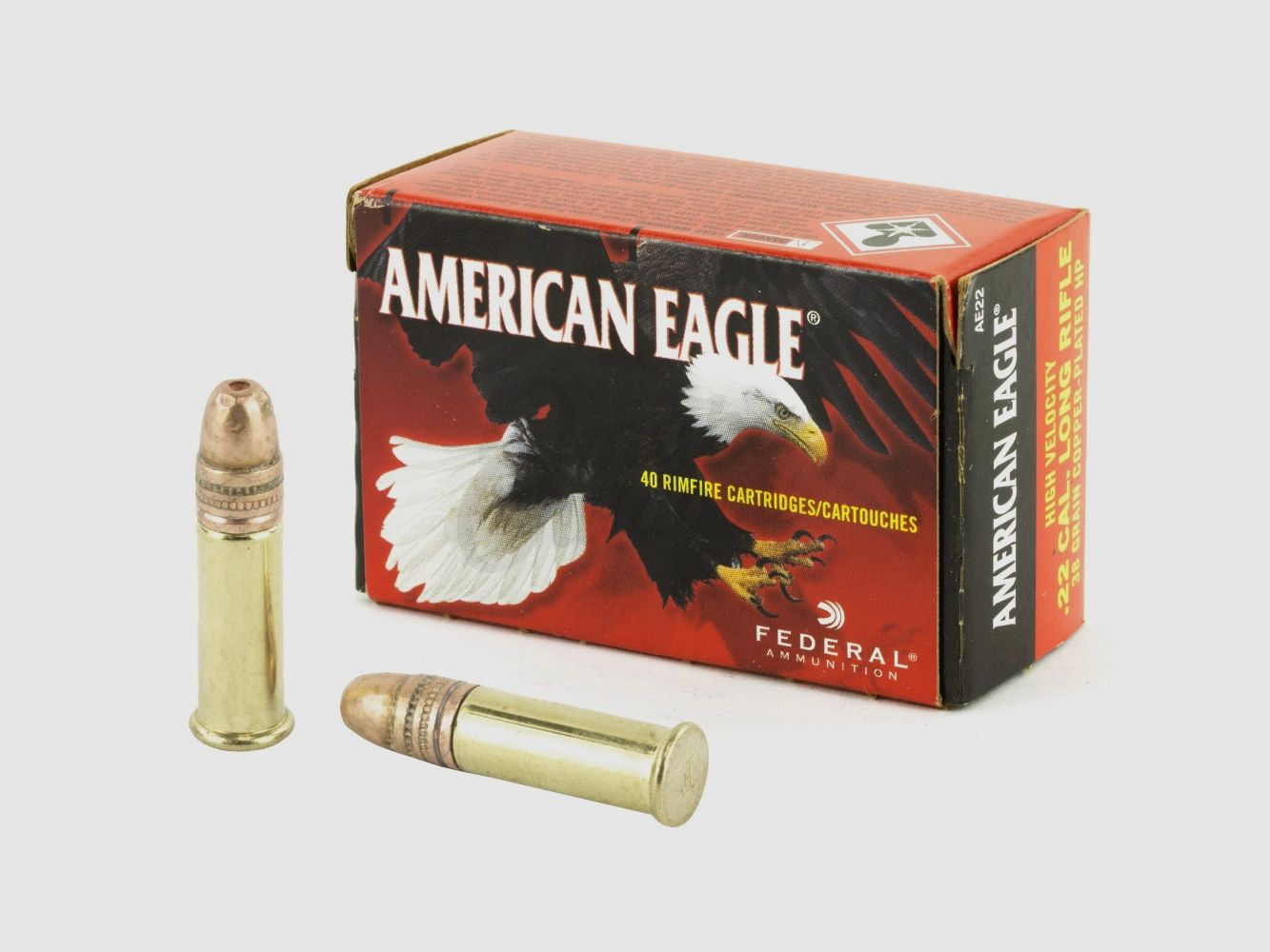 Federal American Eagle .22 LR 38GR JHP 50 cartucce