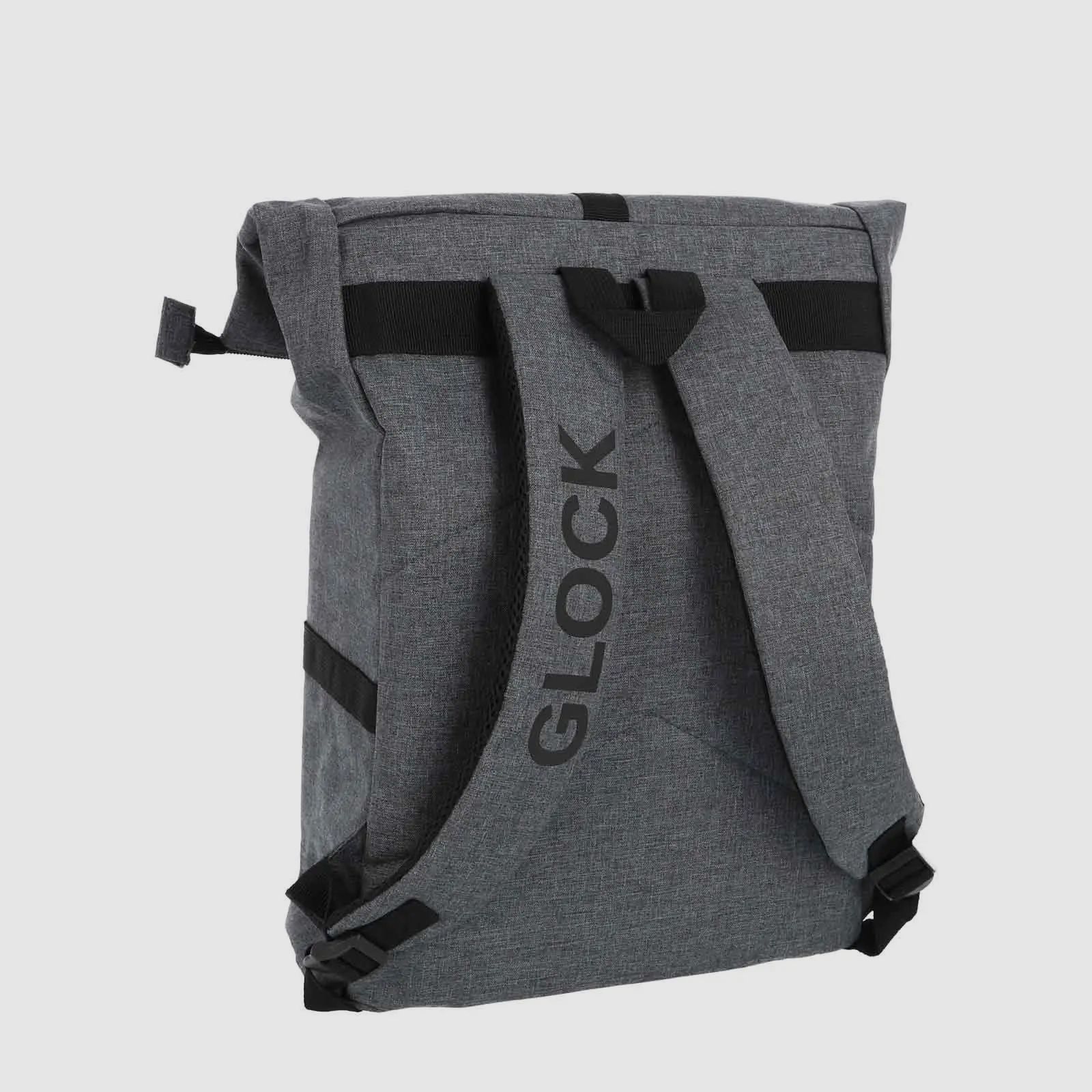 Glock Rucksack „Perfection“ – Grau – wasserdicht beschichtet – 32×14×41 cm