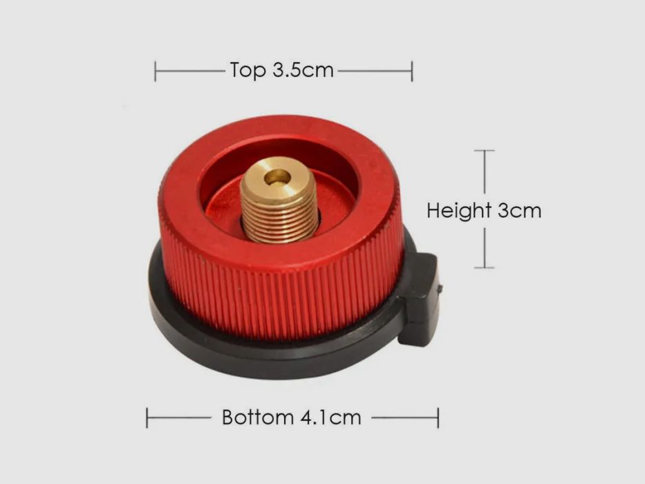 Adapter voor MSF-1a 220g/227g cartridges op schroefdraad gasfornuis kamperen