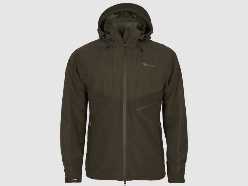 Pinewood Furudal giacca da caccia Extreme Caribou da donna, marrone scamosciato/verde oliva scuro, immagine 1 di 4