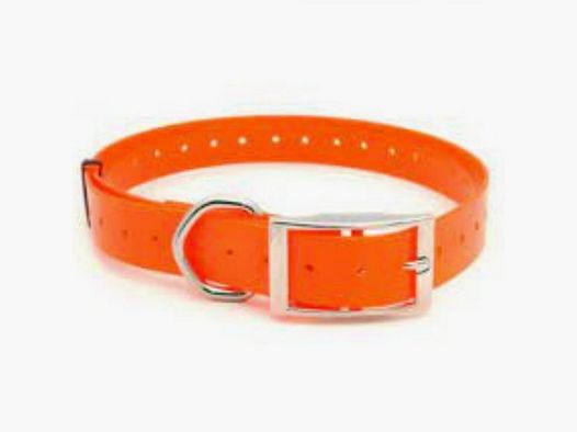 Schmaler PVC-Halsband Orange