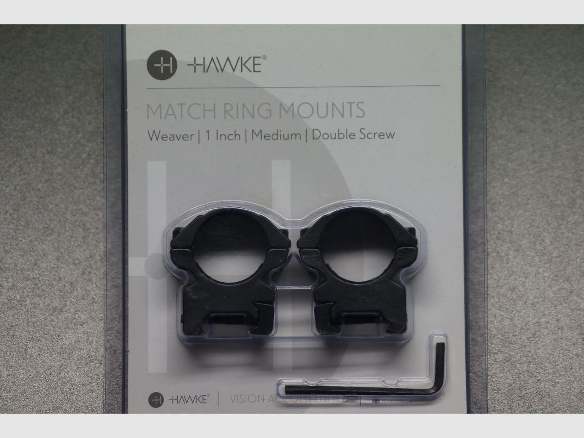 Hawke Anello di montaggio Weaver 1 pollice medium, immagine 1 di 3