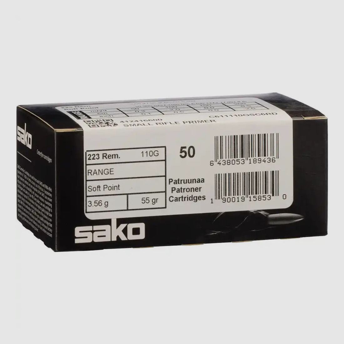 Sako Gamehead SP 3,56g/55grs à50 .223 Rem