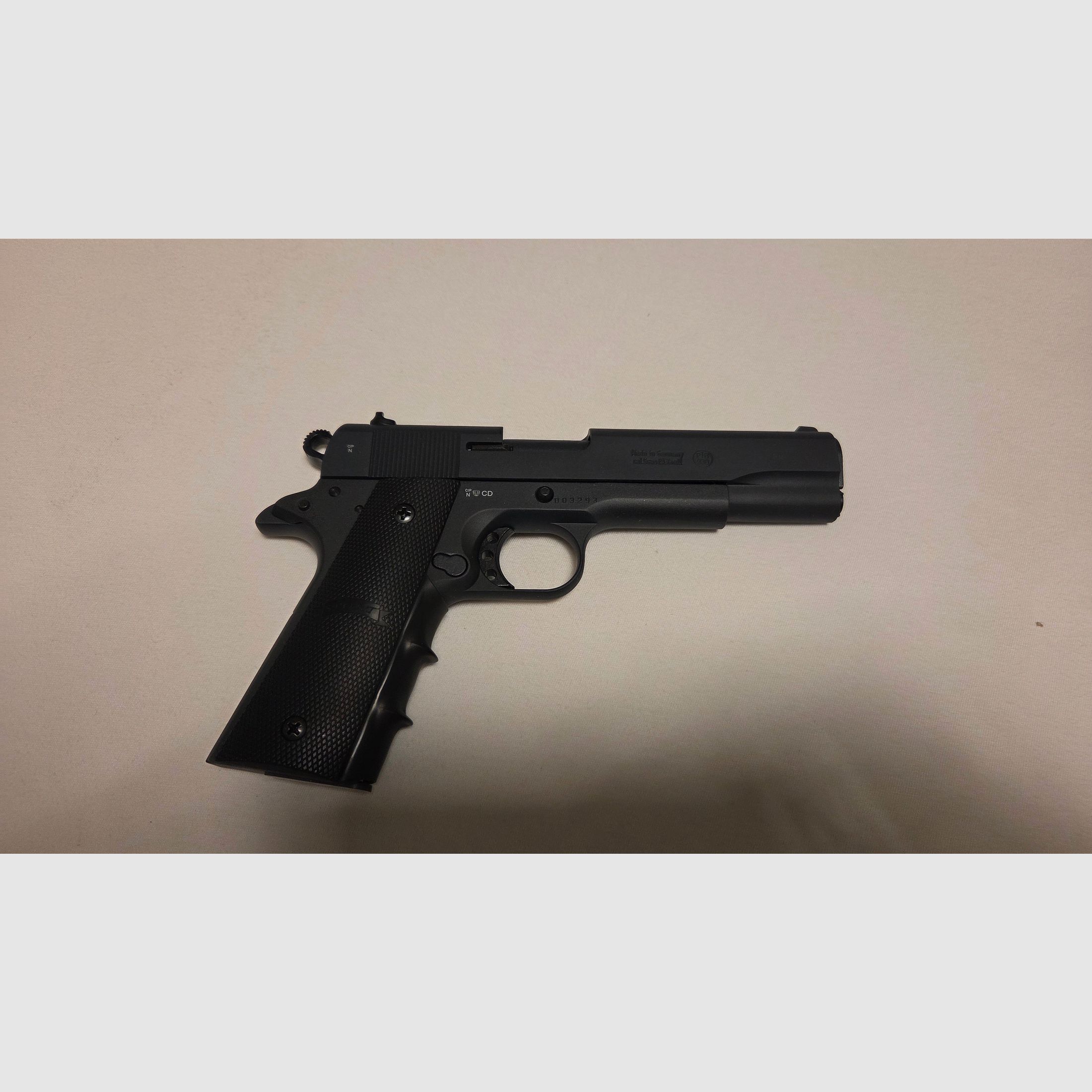 Blank firing pistol Melcher ME 1911 Sport matte blued caliber 9 mm P.A.K. (P18)